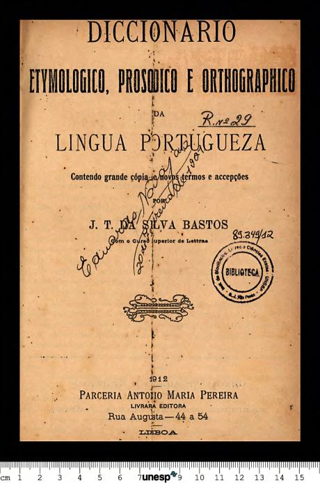 Dicionário Etimológico PDF